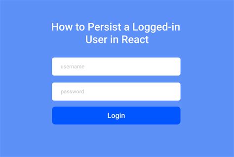 for e. . Login logout session in react js